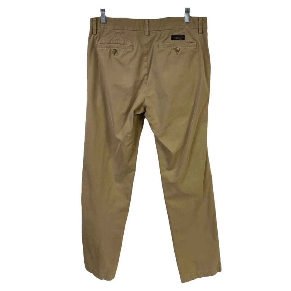 Banana Republic Mens Pants 32x32 Chino Sandscape Emerson Mid Rise Cotton Uniform